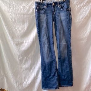 GUESS JEANS - Los Angeles 1981 embroiled floral boot cut jeans - Daredevil
